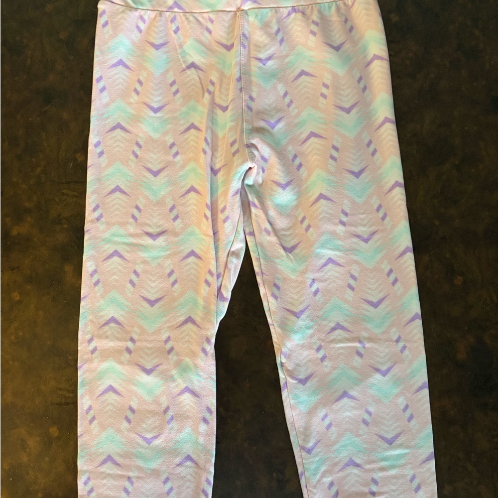LuLaRoe Kids Chevron Pastel Leggings